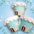 画像1: izupom_toi46 お菓子のお家２号鉢（水色） (1)
