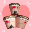 画像2: aurinko.78さん  黒猫バレンタインな2.5号鉢（ピンク） (2)