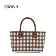 画像1: 【jollies】プラかごバッグ かごバッグ ハンドバッグ BROWN (1)