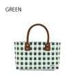 画像1: 【jollies】プラかごバッグ かごバッグ ハンドバッグ GREEN (1)