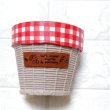 画像1: Cherry.1226.mikanさん かご鉢（2.5号）チェックレッド (1)